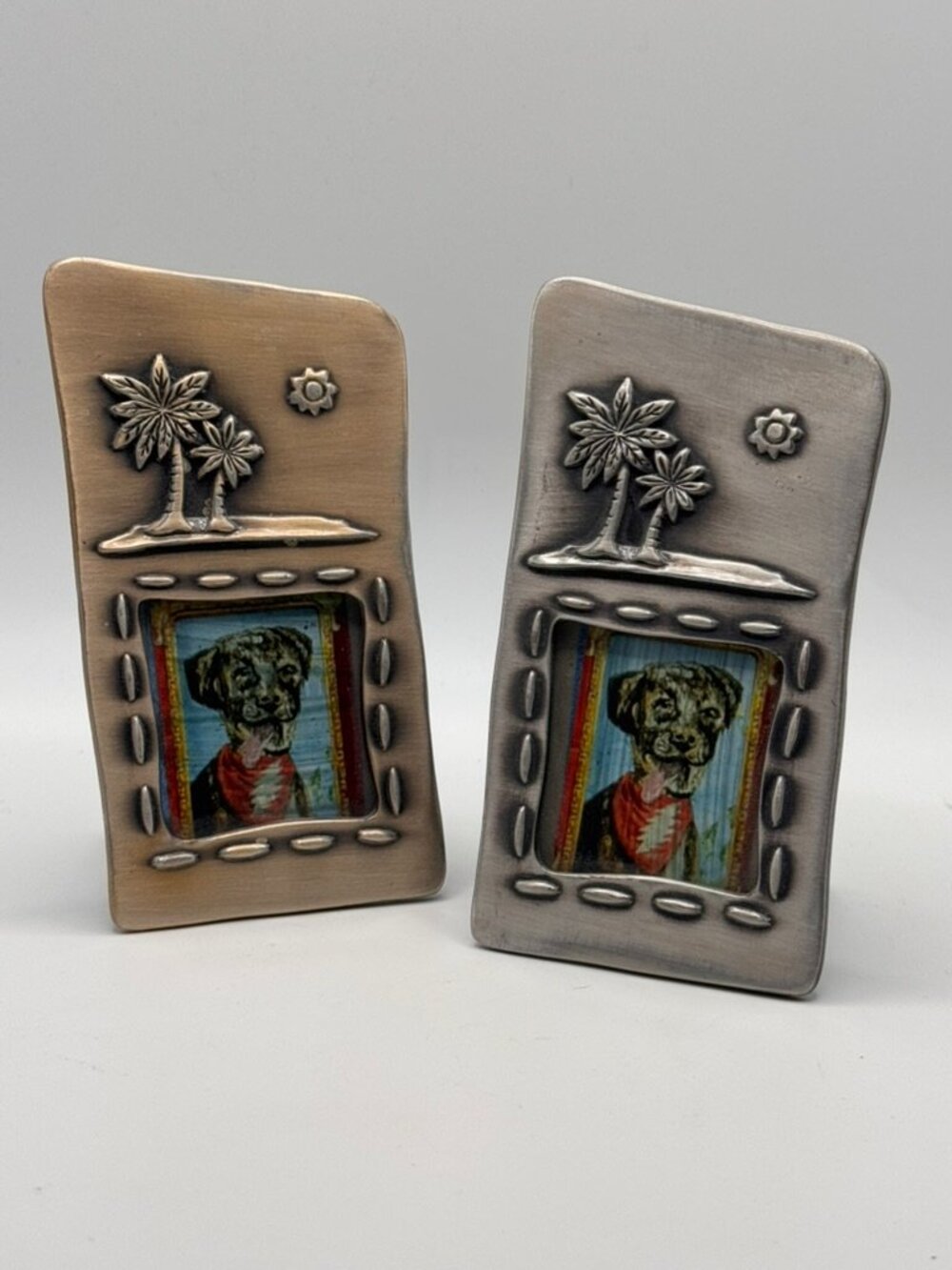 Vintage 1990s Miniature Mixed Metal Frames Set